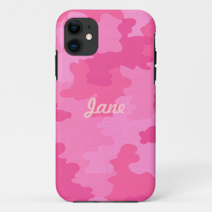 Personnalisez le Coque Camouflage rose chaud iPhon