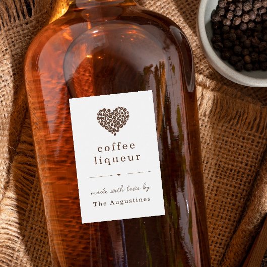 Personnalisez le Étiquette Liqueur Café Maison