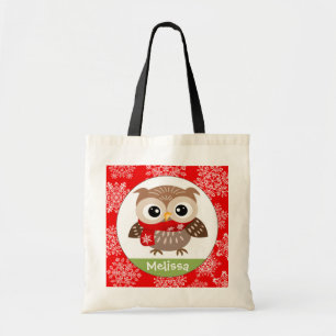 Personnalisez le hibou de bébé dans le sac
