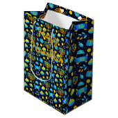 Personnalisez le sac cadeau HANOUKKA Blue Gold (Devant Angle)