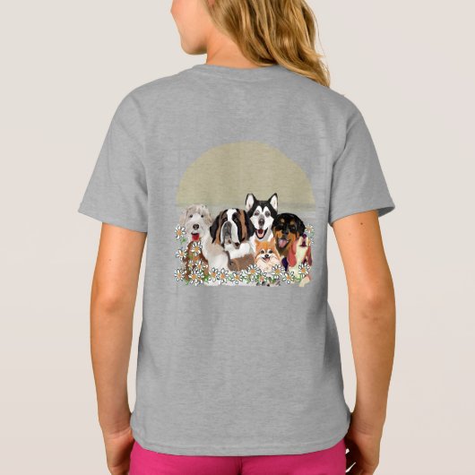 Personnalisez le T-shirt club de pack de chiens te (Dos)
