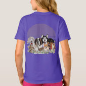 Personnalisez le T-shirt club de pack de chiens te (Dos)