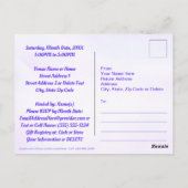 Personnalisez les pensées, Cartes d'invitation d'a (Dos)