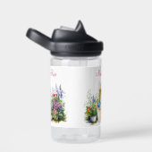 Personnalisez Pierre le lapin Bouteille d'eau (Arrière Complet)