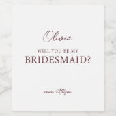 Personnalisez Serez-vous mes Étiquettes de vin de  (Étiquettes simples)