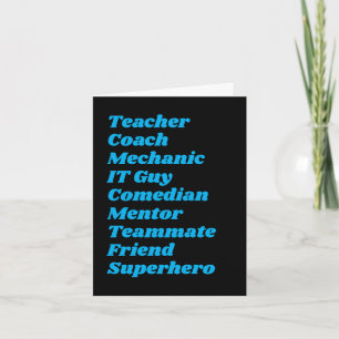 Personnalisez   Superhero   Carte de Fête des père