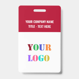 Personnalisez votre badge d'entreprise avec logo o