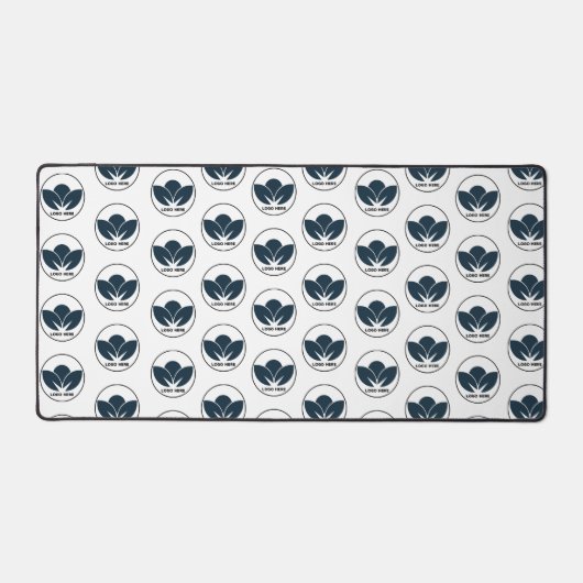 Personnalisez votre bureau : Black Custom Logo Mat (Recto)