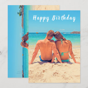 Personnalisez votre carte d'anniversaire photo ave