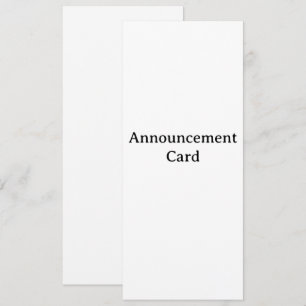 Personnalisez votre carte d'annonce 4" x 9.25"