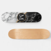 Personnalisez votre lettre Skateboard Marble Stone (Horz)