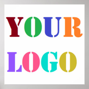 Personnalisez votre logo d'entreprise Poster promo