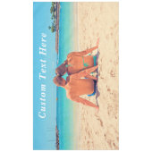 Personnalisez votre nappe photo avec du texte (Devant)