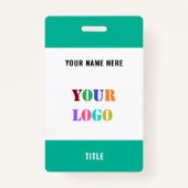 Personnalisez Votre Nom De Logo Badge Professionne (Devant)