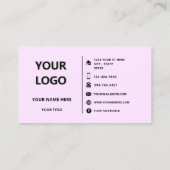 Personnalisez votre nom de logo Carte de visite d' (Dos)