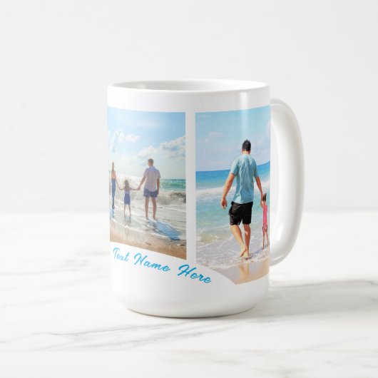 Personnalisez votre photo Collage Mug avec le nom  (Devant droit)