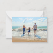 Personnalisez votre photo préférée Carte de fête d (Dos)