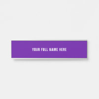 Personnalisez votre plaque de porte avec votre nom