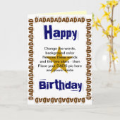 Personnalisez votre propre carte à papa (Fleur jaune)