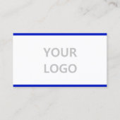 Personnalisez votre propre Carte de visite bleu de (Devant)