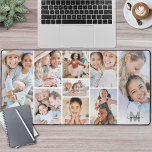 Personnalisez votre propre collection photo 9<br><div class="desc">Nom Initial Personnalisé Monogram 9-Photo Collage Desk Mat. Ajoutez une touche significative et élégante à votre espace de travail avec ce tapis de bureau personnalisé, parfait comme un tablette de souris surdimensionné ou un accessoire de bureau. Le design comprend un montage de 9 photos, vous donnant de l'espace pour mettre...</div>