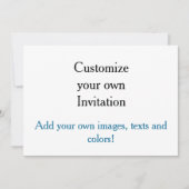 Personnalisez votre propre invitation ! (Devant)