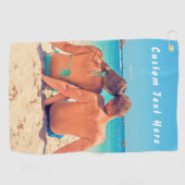 Personnalisez votre serviette de golf photo préfér (Horizontal)