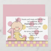 Personnalité de Stick Invitation de la fille 1er a (Devant / Derrière)