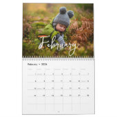 Personnalité minimaliste moderne Calendrier famili (Feb 2026)