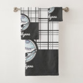 Personnalized Nom Moderne Tartan Ice Skating (En situation)