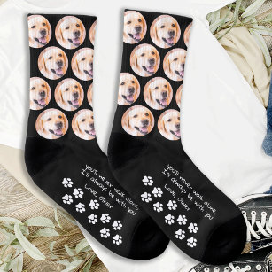 Personnalized Paw Prints Pet Photo Dog Socks