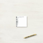 Personnalized Piano Music Teacher Post-it Notes (Sur un bureau)