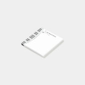Personnalized Piano Music Teacher Post-it Notes (Incliné)