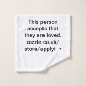 personne accepte qu'ils soient aimés. (Gant de toilette)