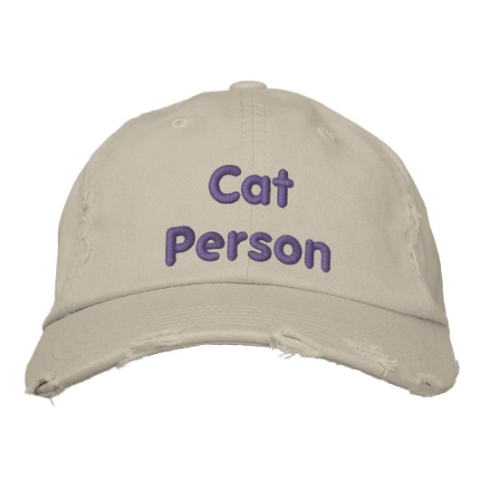 Personne de chat - Drôle Casquette de baseball (Devant)