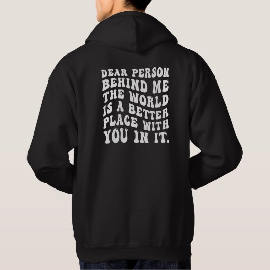 Personne Derrière Moi, Impression Dos Sweat à Capu (Dos)