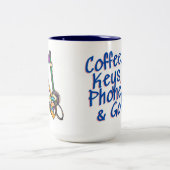Personne du matin China Mug - Café, Clés, Téléphon (Centre)