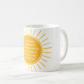 Personne du matin drôle de café Mug avec Jaune (Devant droit)