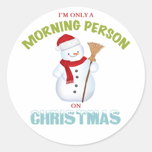 Personne du matin sur Stickers de Noël (Devant)