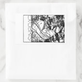 Personne Lisant Dans Sticker Plaque Jardin (Sac)