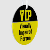 Personne malvoyante VIP (devant)