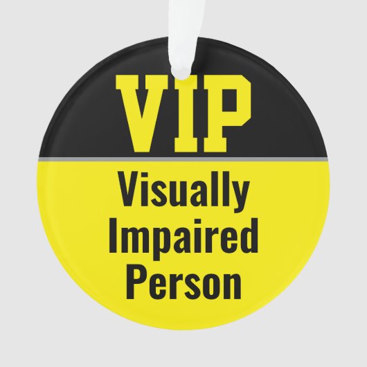 Personne malvoyante VIP (devant)