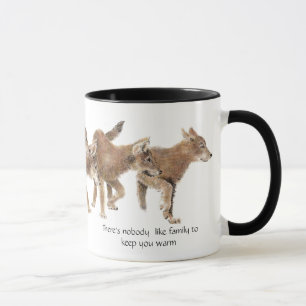 Personne n'aime la famille - Pup Mug de loup