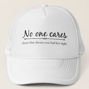 Personne ne s'inquiète le casquette