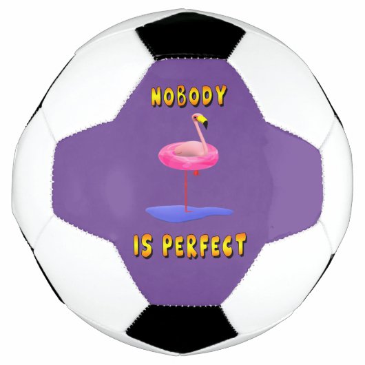 Personne n'est parfait - flamant avec anneau de na (Devant)