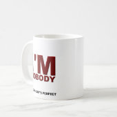 Personne n'est Parfait Mug Amusant (Devant gauche)