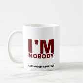 Personne n'est Parfait Mug Amusant (Gauche)