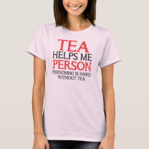 Personne Thé Personnage Drôle T-Shirt Tee - shirts