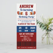 Personnel All Star Sport Invitation d'anniversaire (Debout devant)