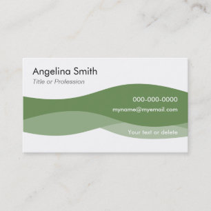 Personnel Carte de visite ondes d'eau B3G